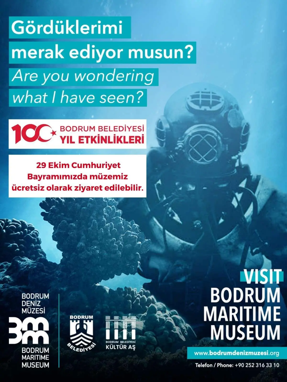 Bodrum'da Cumhuriyet'in 100. Yılı Kutlama Programı 1 bodrum deniz muzesi